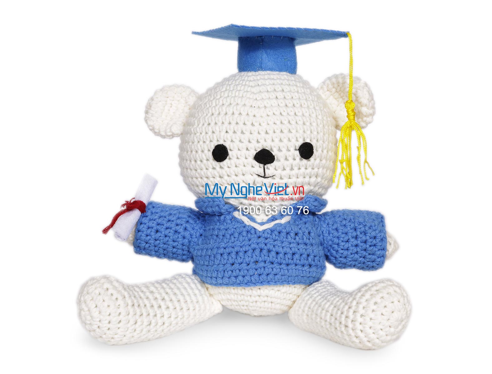 Gấu len tốt nghiệp QTN-GL01